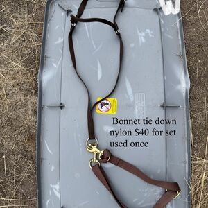 Brown Nylon Bonnet Tie Down